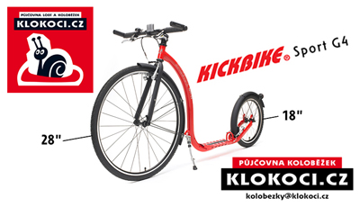 Koloběžka Kickbike Sport G4 v Půjčovně koloběžek Klokočí v Malé Skále